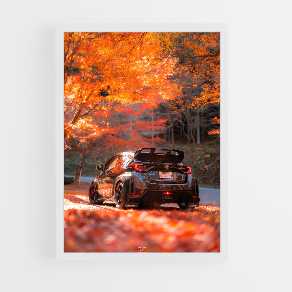 Poster Yaris Automnal – affiche Toyota (vue 3)